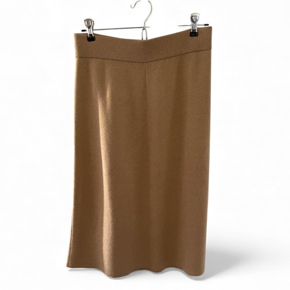 Tan Midi Skirt - Picture 1 of 8